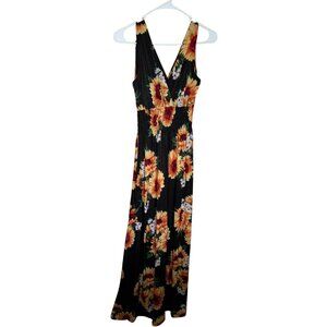 NWOT Maxi Stretch Sunflower Dress